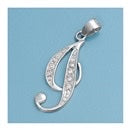 CZ INITIAL PENDANTS