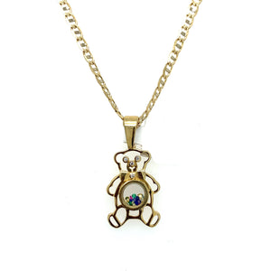 14K Gold Bear Pendant