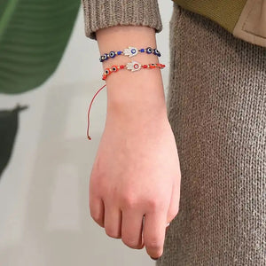 12 PCS Multicolor Hamsa Hand bracelet