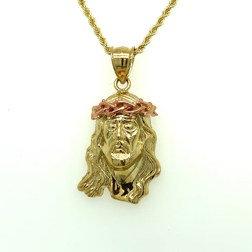 10K Gold Christ Pendant