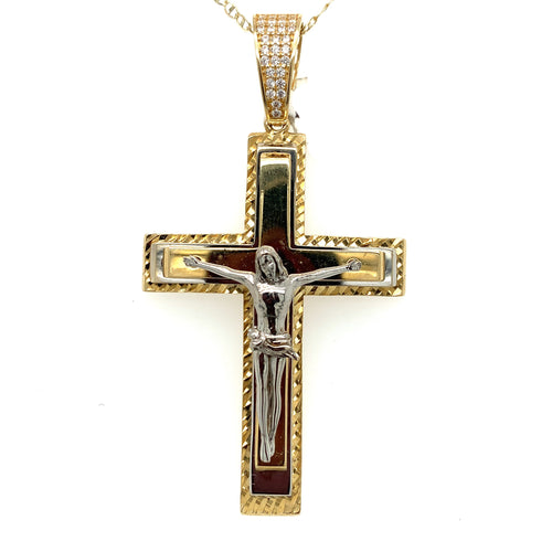 14K Gold Christ Cross Pendant