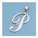 SILVER INITIAL PENDANT