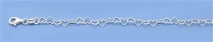 Sterling Silver Heart Bracelet