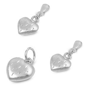 Sterling Silver Heart Set
