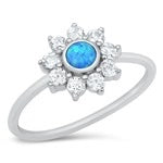 Sterling Silver Mandala CZ Ring