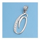 CZ INITIAL PENDANTS