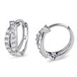 Silver Huggie Earrings