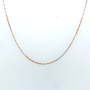 14k Tri Gold Link Chain