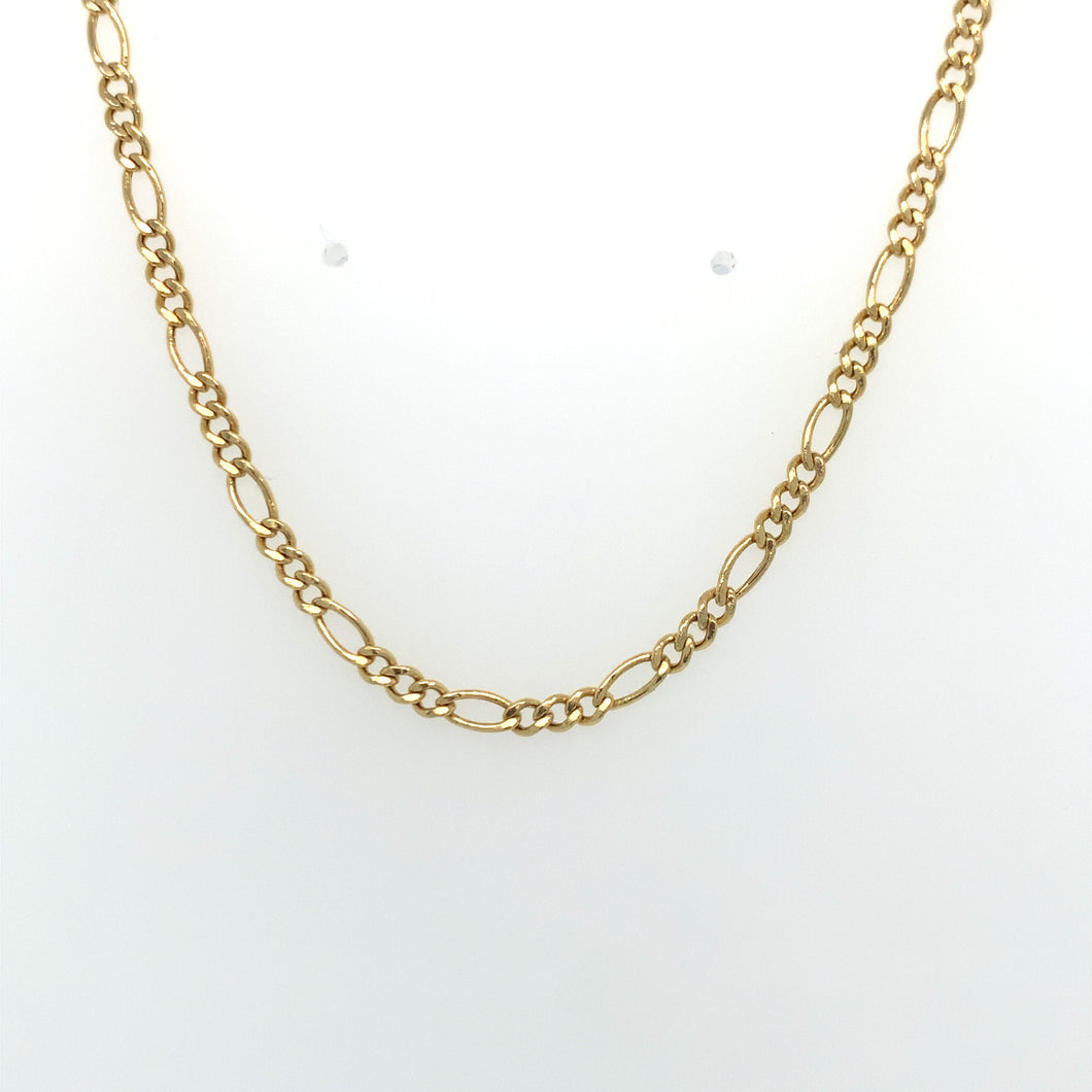 14k Gold Figaro Link Chain