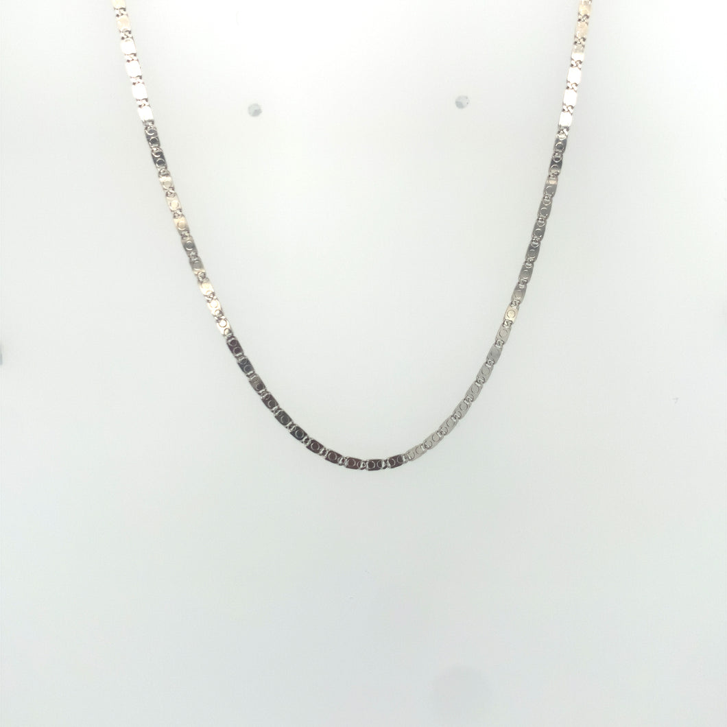 14k White Gold Gucci Link Chain