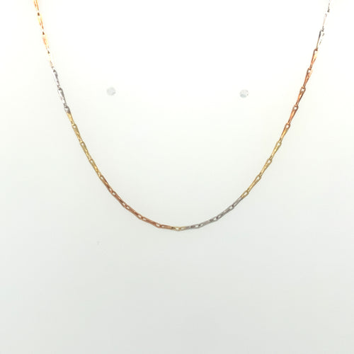 14k Tri Gold Link Chain