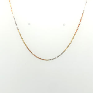 14k Tri Gold Link Chain