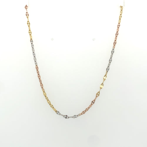 14k Tri Gold Gucci Link Chain