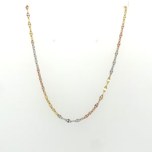 14k Tri Gold Gucci Link Chain