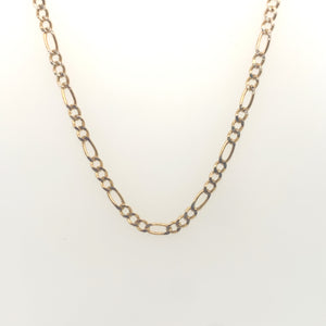 10K Gold Figaro Link Chain
