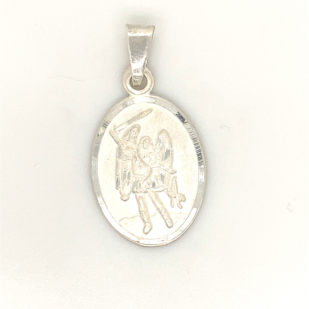 Sterling Silver Pendant Saint Michael Protection