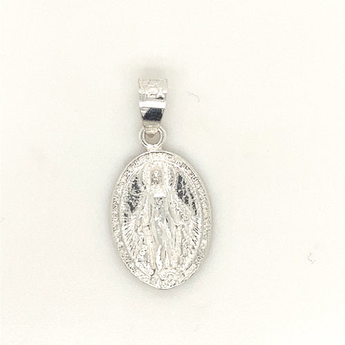 Sterling Silver Pendant Marian Cross