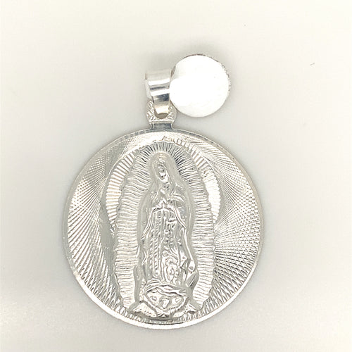Sterling Silver Pendant Our Lady of Guadalupe