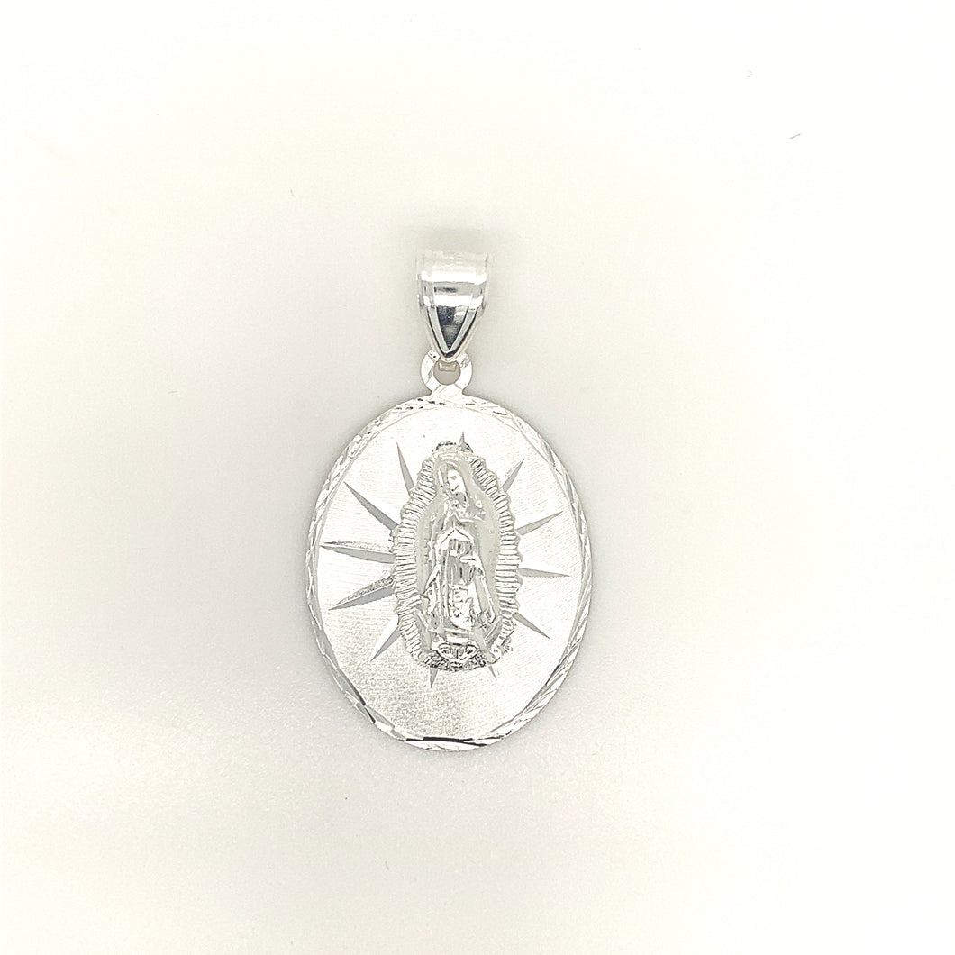 Sterling Silver Pendant Our Lady of Guadalupe