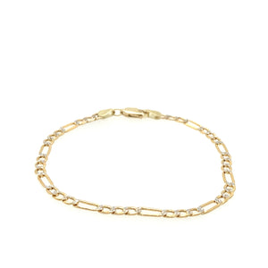 10k Gold Figaro Bracelet