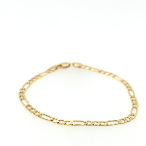 10k Gold Figaro Bracelet