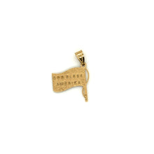 Load image into Gallery viewer, 14k Gold United States Flag Pendant