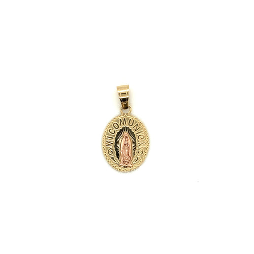 14k Gold Our Lady of Guadalupe My Communion Pendant