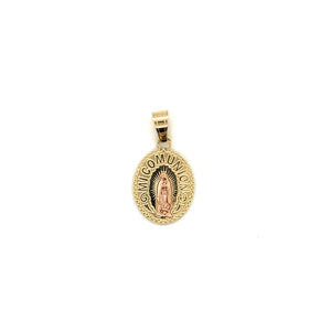 14k Gold Our Lady of Guadalupe My Communion Pendant