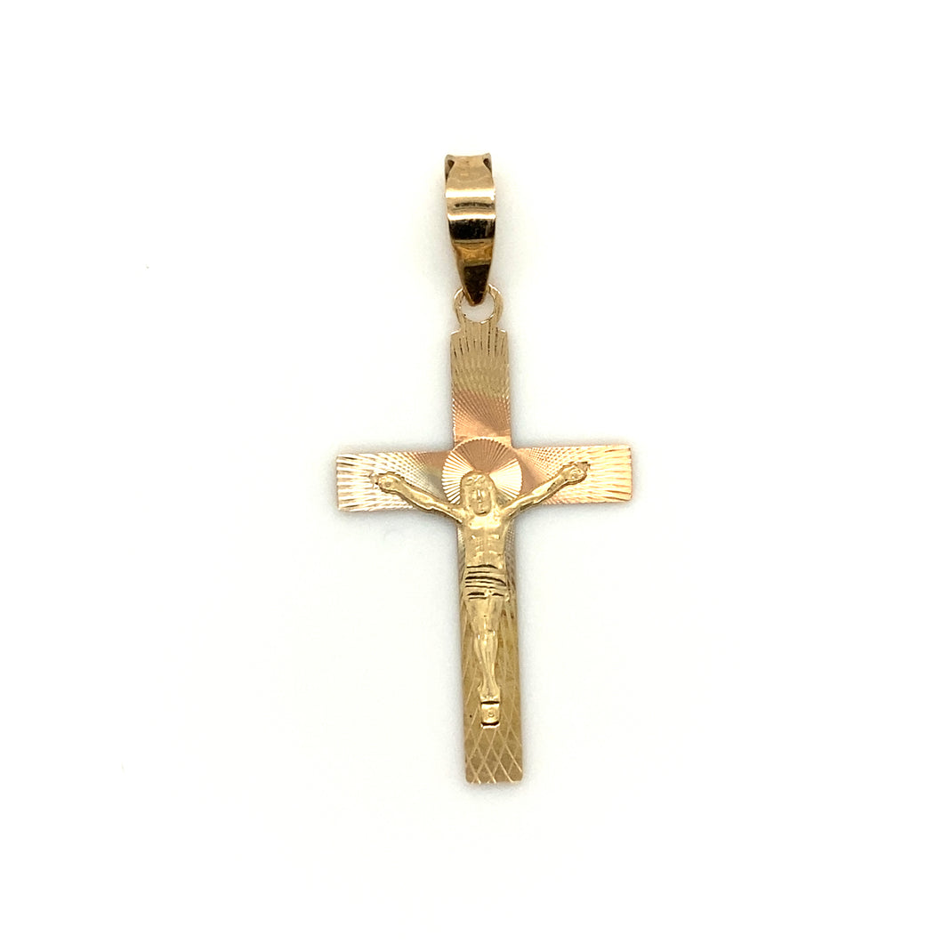 14k Gold Christ Cross Pendant