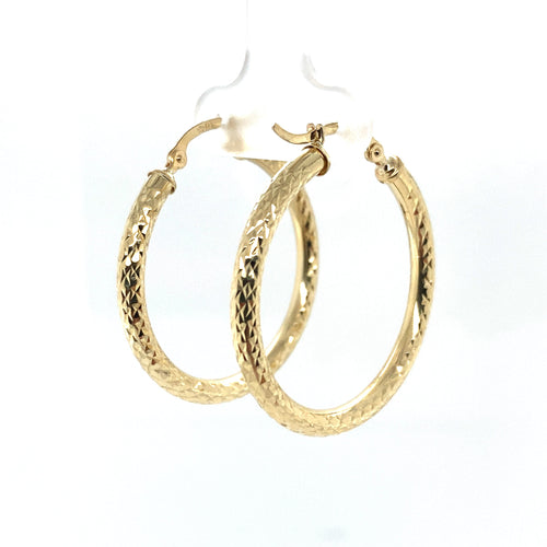 10k Gold Hoop Earrings