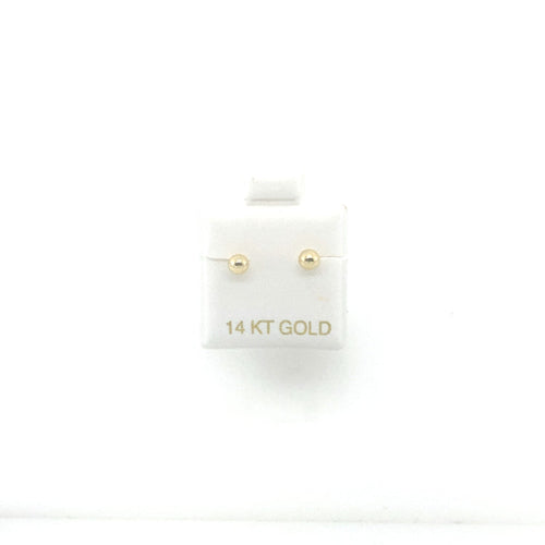 14k Gold Ball Earrings Studs