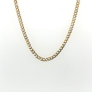 14k Gold Diamond Cut Cuban Link Chain