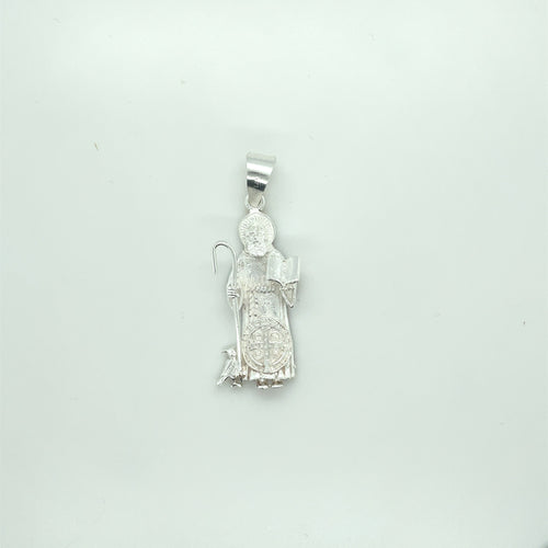 Sterling Silver Saint Benedict Pendant