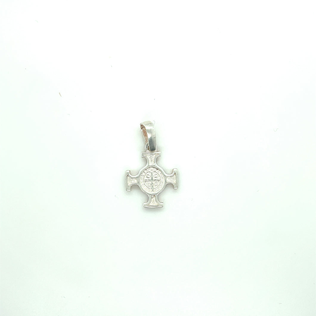 Sterling Silver Saint Benedict Pendant