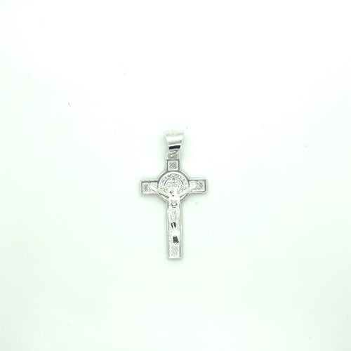 Sterling Silver Saint Benedict Cross Pendant