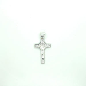 Sterling Silver Saint Benedict Cross Pendant