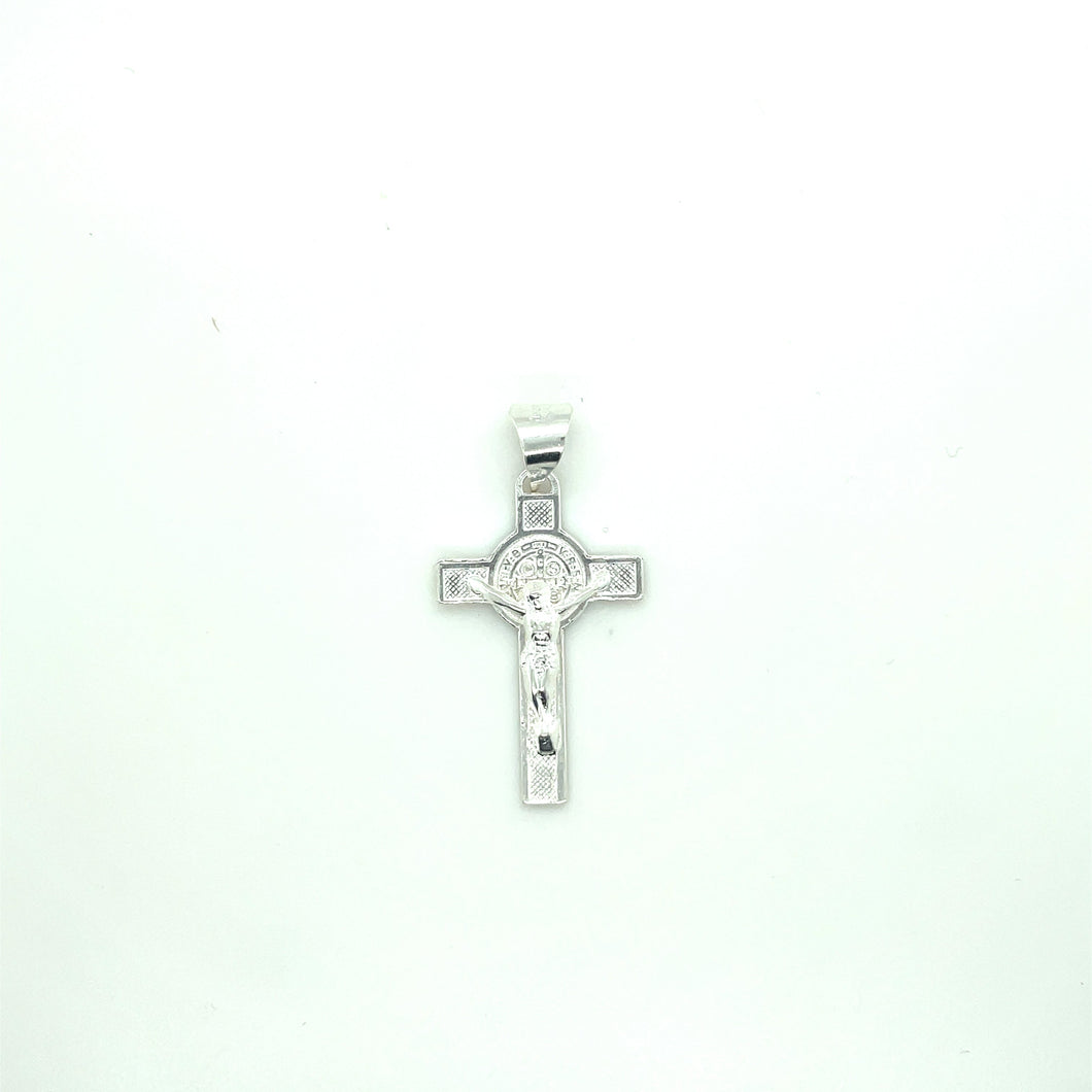 Sterling Silver Saint Benedict Cross Pendant