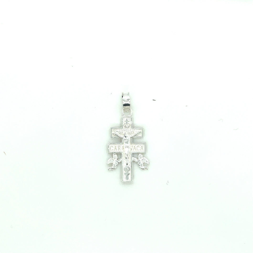 Sterling Silver Cross of Caravaca Pendant