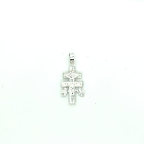 Sterling Silver Cross of Caravaca Pendant
