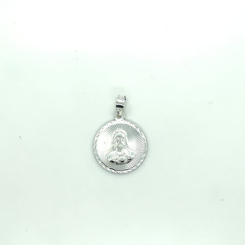 Sterling Silver Sacred Heart Pendant