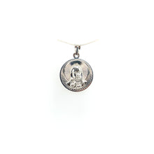 Load image into Gallery viewer, Sterling Silver Our Lady of Guadalupe and Sacred Heart Double Sided Pendant