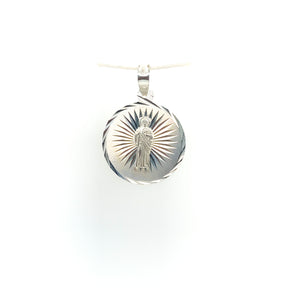 Sterling Silver Saint Jude Coin Pendant