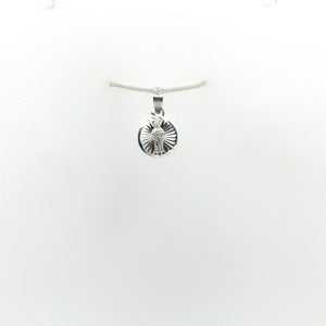Sterling Silver Saint Jude Coin Pendant