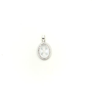 Sterling Silver Saint Jude Cz Pendant