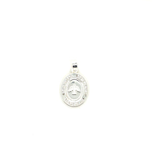 Sterling Silver Angel Cz Pendant