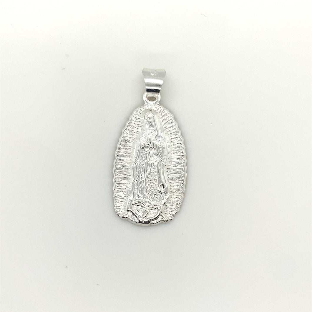 Sterling Silver Our Lady of Guadalupe Pendant