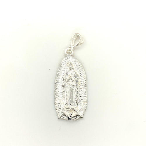 Sterling Silver Our Lady of Guadalupe Pendant