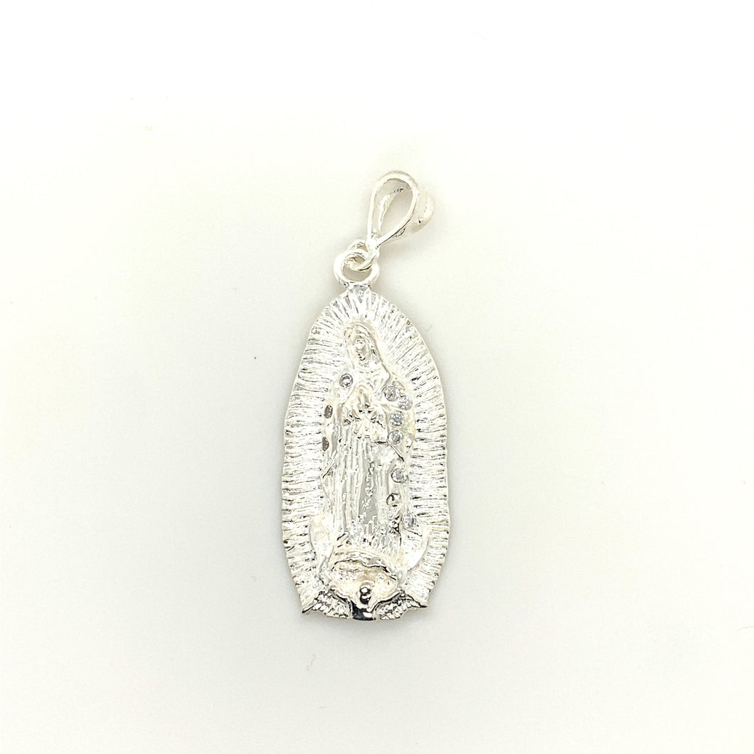 Sterling Silver Our Lady of Guadalupe Pendant