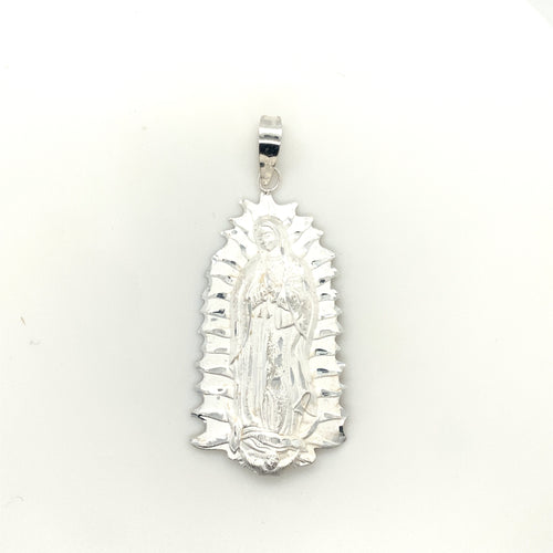Sterling Silver Our Lady of Guadalupe Pendant