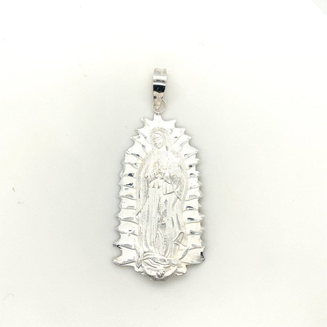 Sterling Silver Our Lady of Guadalupe Pendant